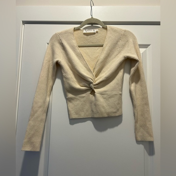 ASTR the Label Rylee Twist Front Cutout Sweater - Picture 2 of 5